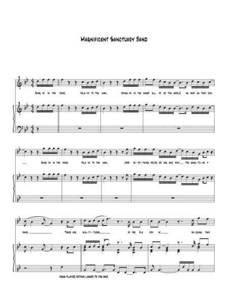 Free Sheet Music The Magnificent Sanctuary Band