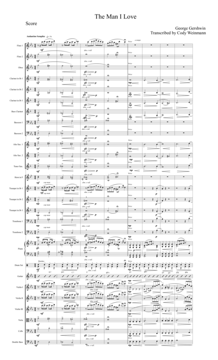 The Man I Love Revised Full Score Sheet Music