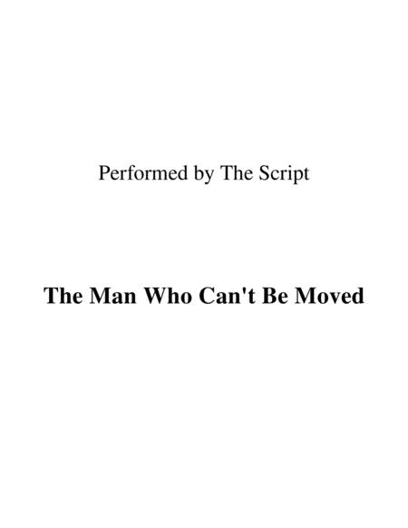 The Man Who Cant Be Moved Chord Guide Performed By The Script Sheet Music