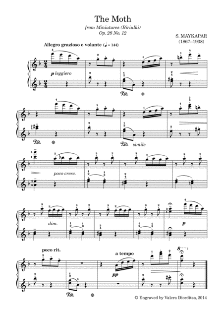 Free Sheet Music The Moth