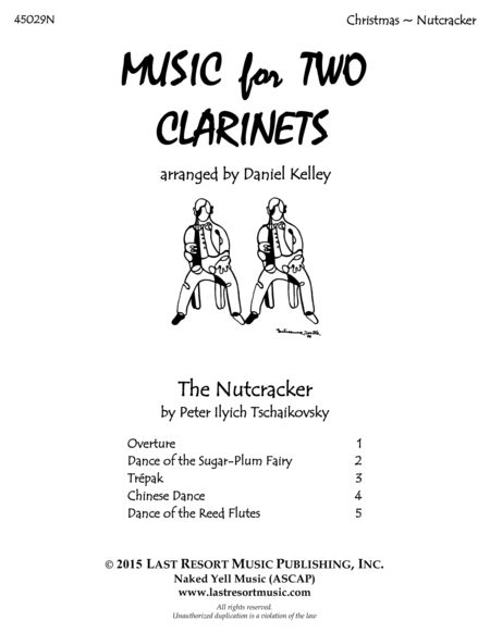 Free Sheet Music The Nutcracker For Clarinet Duet Music For Two Clarinets