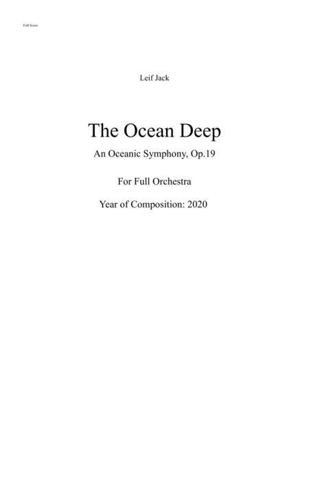 Free Sheet Music The Ocean Deep