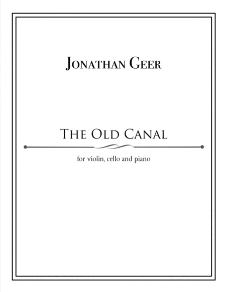 The Old Canal Sheet Music