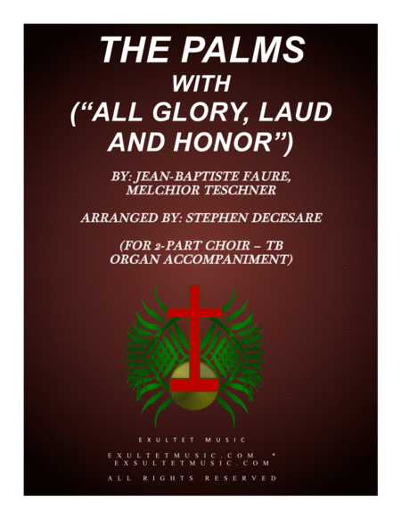 The Palms With All Glory Laud And Honor For 2 Part Choir Tb Sheet Music