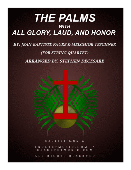 Free Sheet Music The Palms With All Glory Laud And Honor For String Quartet