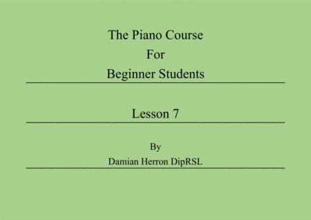 Free Sheet Music The Piano Course For Beginner Students Lesson 7