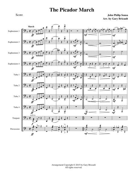 The Picadore March Sheet Music