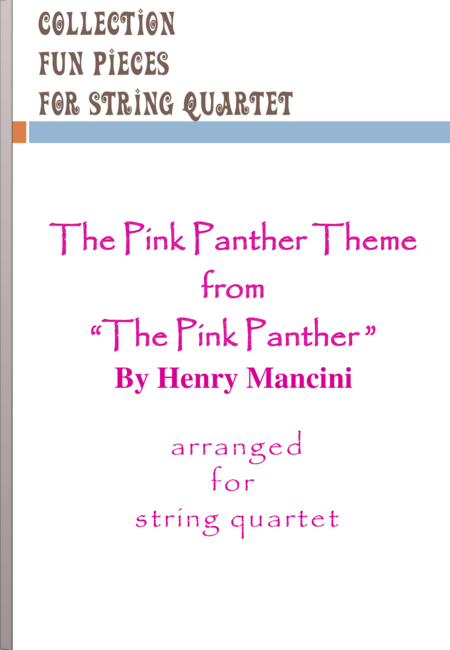 The Pink Panther Theme Sheet Music