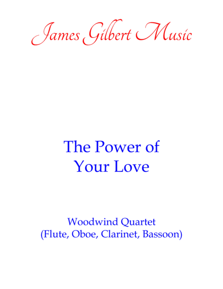 The Power Of Your Love Ww Sheet Music