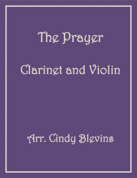 Free Sheet Music The Prayer For Clarinet And Violin