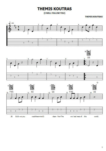 The Quiet Way You Move Me For Soprano And Guitar Sheet Music