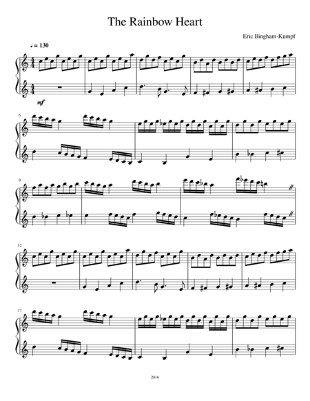 The Rainbow Heart Sheet Music