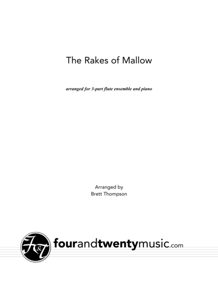 The Rakes Of Mallow Arranged For Two Or Three Flutes And Optional Piano Sheet Music