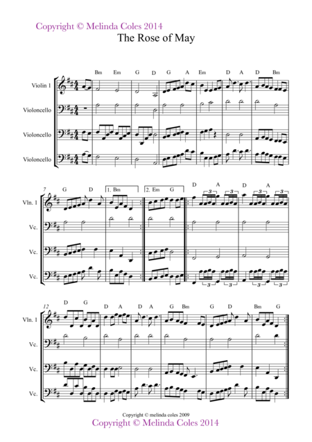 The Rose Of May Sheet Music