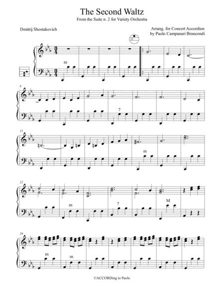 Free Sheet Music The Second Waltz