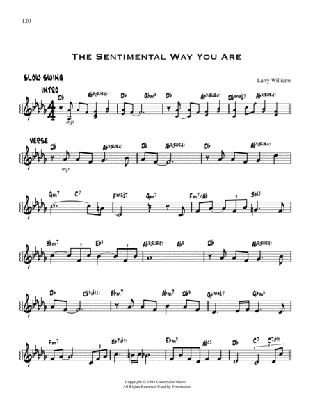 The Sentimental Way You Are Sheet Music