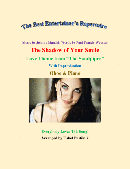 Free Sheet Music The Shadow Of Your Smile For Oboe And Piano Jazz Pop Version With Improvisation