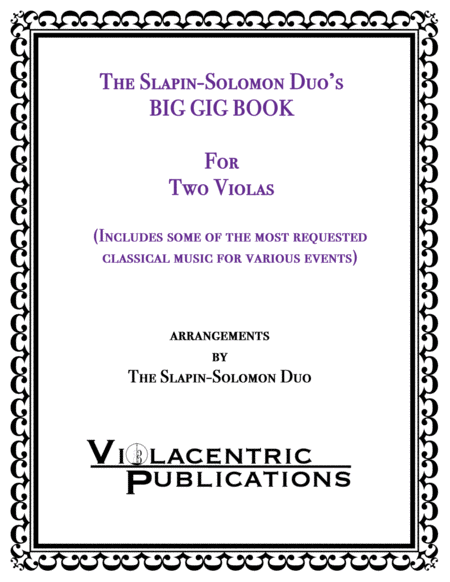 The Slapin Solomon Duos Big Gig Book For Two Violas Sheet Music