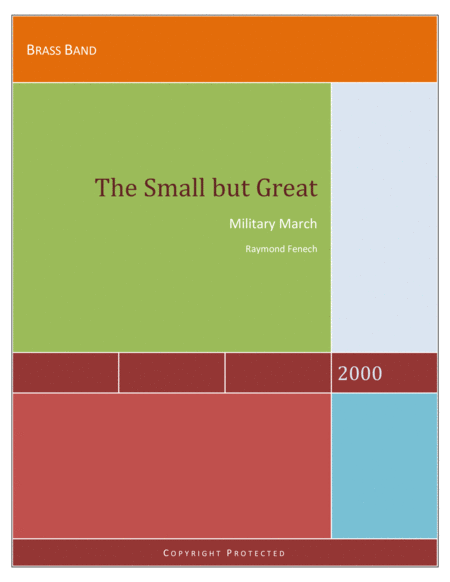 Free Sheet Music The Small But Great Military March Brass Band