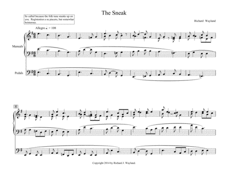 Free Sheet Music The Sneak