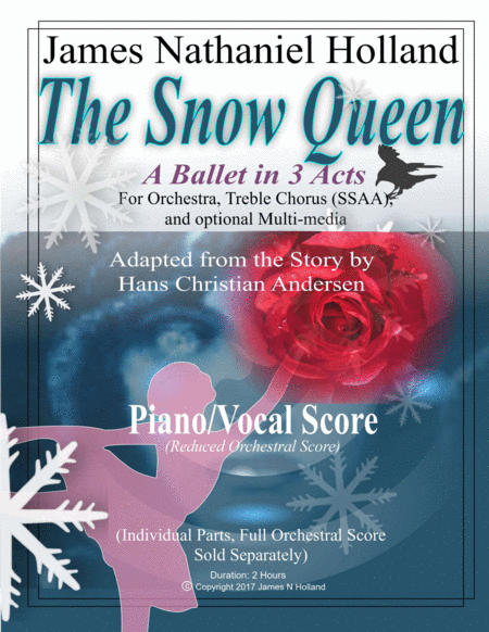 The Snow Queen A Ballet In 3 Acts Piano Vocal Score Sheet Music