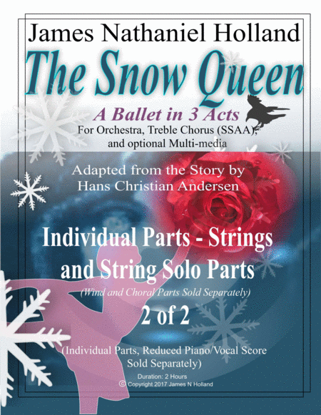 The Snow Queen A Ballet In 3 Acts Strings Individual Instrumental Parts 2 Of 2 Sheet Music