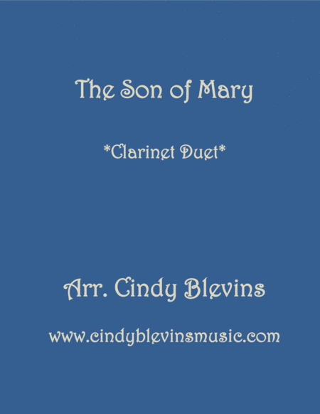 The Son Of Mary For Clarinet Duet Sheet Music