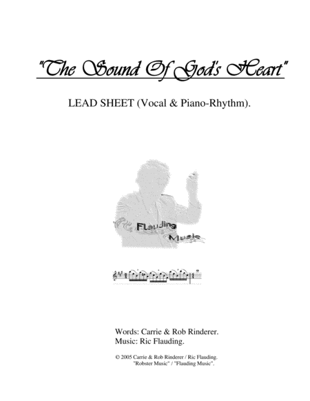 Free Sheet Music The Sound Of Gods Heart Lead Sheet