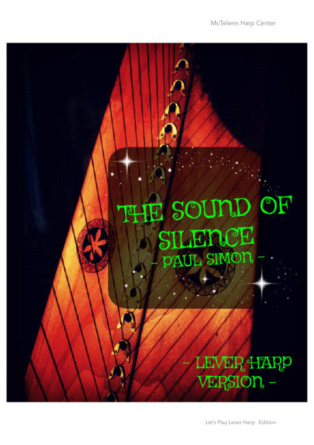 The Sound Of Silence Paul Simon Cover Solo Lever Harp Version By Eve Mctelenn Only Score Sheet Music