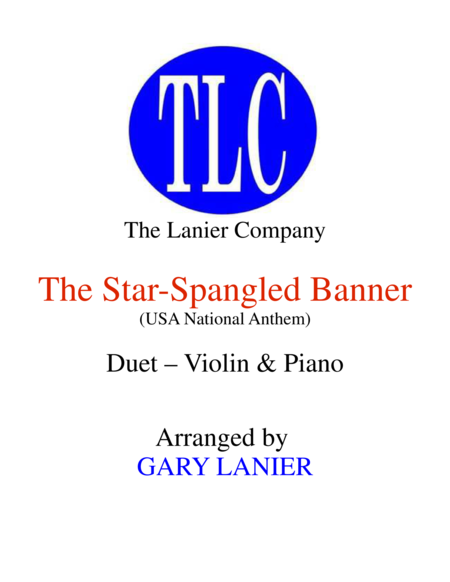 The Star Spangled Banner Duet Violin And Piano Score And Parts Sheet Music