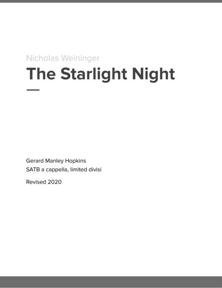 The Starlight Night Sheet Music