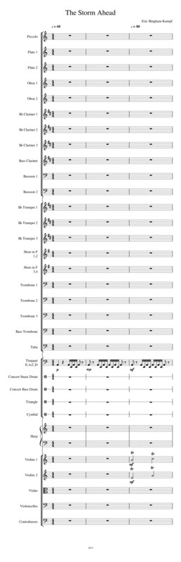 Free Sheet Music The Storm Ahead