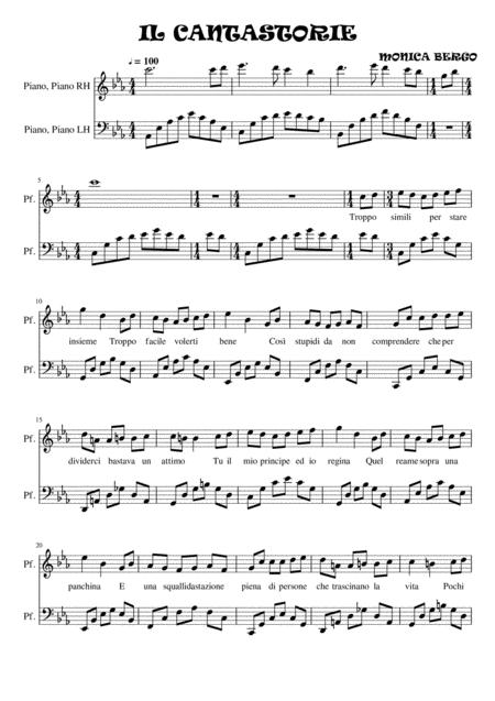 Free Sheet Music The Storyteller