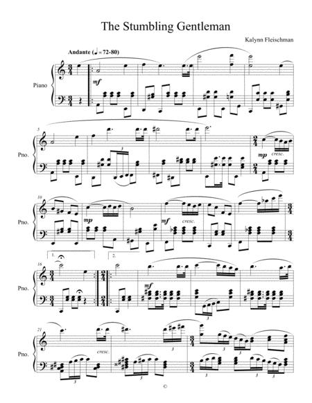 Free Sheet Music The Stumbling Gentleman