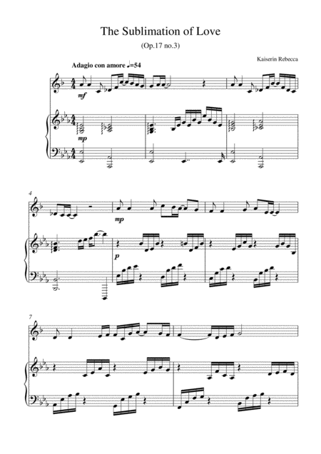 The Sublimation Of Love Sheet Music