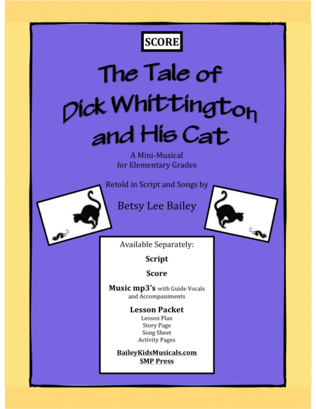 The Tale Of Dick Whittington And His Cat Score Mini Classroom Musical For Elementary Students Sheet Music