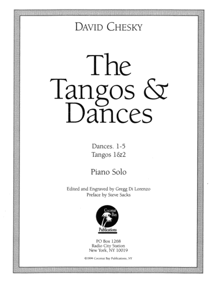 Free Sheet Music The Tangos Dances