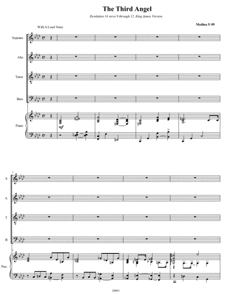 Free Sheet Music The Third Angel Satb