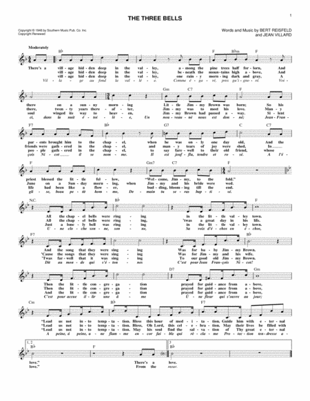 The Three Bells Sheet Music