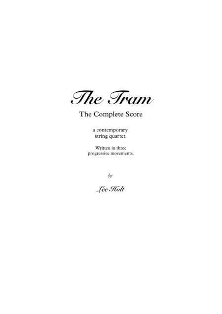 Free Sheet Music The Tram The Complete Journey