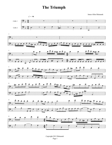 Free Sheet Music The Triumph