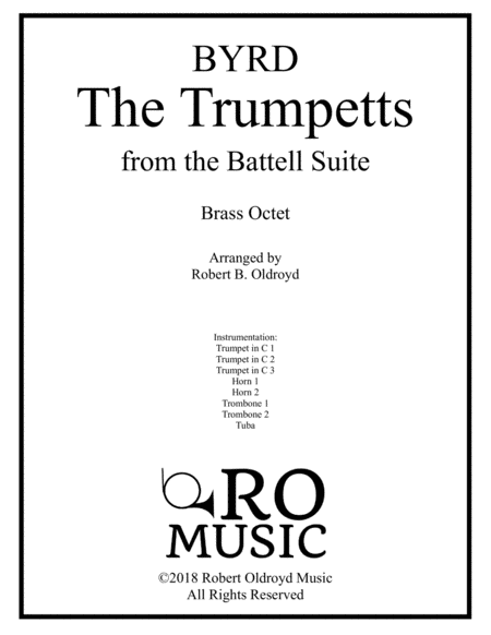 Free Sheet Music The Trumpetts From The Battell Suite For Brass Octet