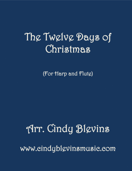 The Twelve Days Of Christmas Arranged For Harp And Flute Sheet Music