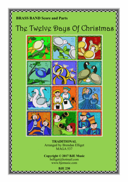 The Twelve Days Of Christmas Brass Band Score And Parts Pdf Sheet Music