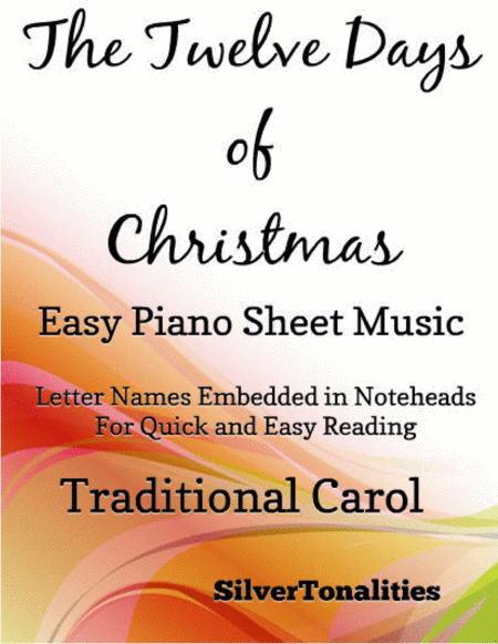 The Twelve Days Of Christmas Easy Piano Sheet Music Sheet Music