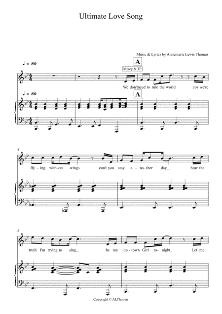 The Ultimate Love Song Sheet Music