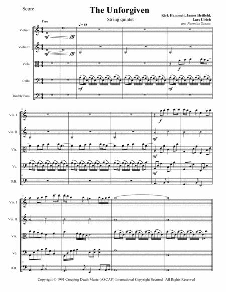 Free Sheet Music The Unforgiven