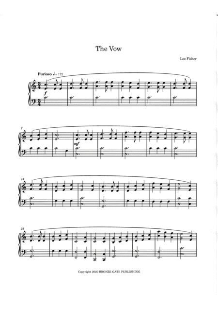 Free Sheet Music The Vow