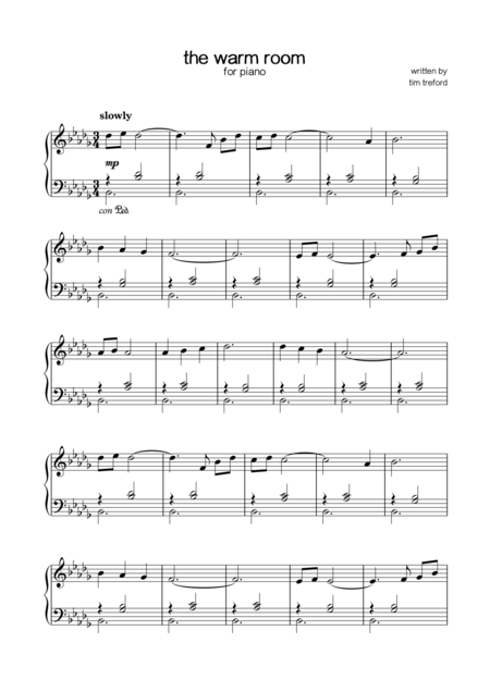 The Warm Room Sheet Music