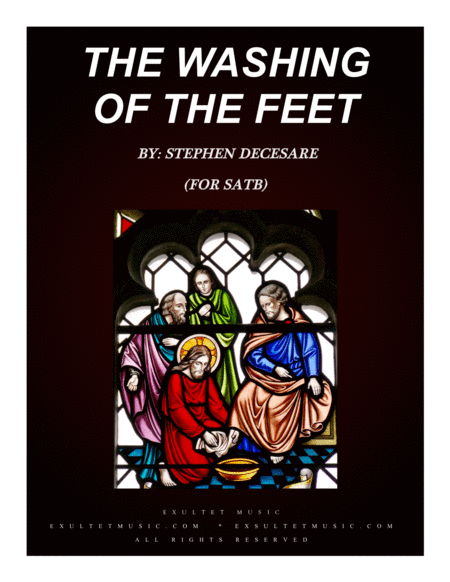 Free Sheet Music The Washing Of The Feet For Satb